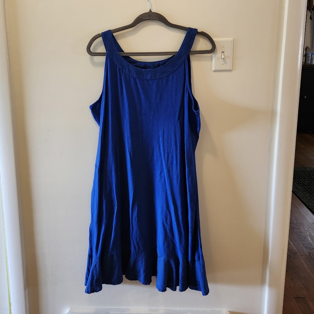 Tommy Bahama Blue Sleeveless Tank Top with Wide Straps